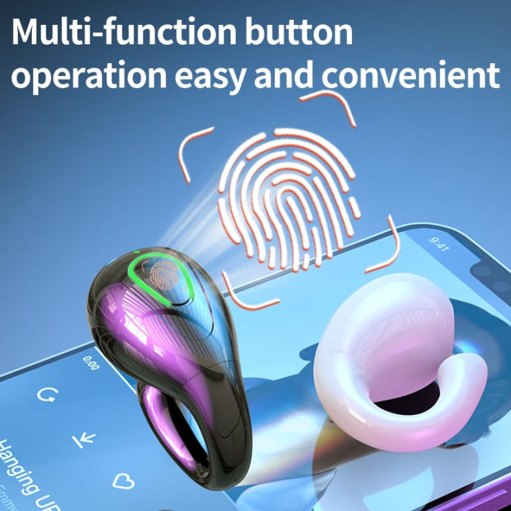 S16 Kulak Klipsi Bluetooth Kulaklık (Beyaz)