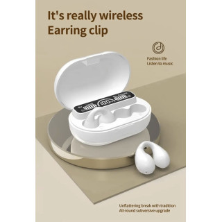 S16 Kulak Klipsi Bluetooth Kulaklık (Beyaz)