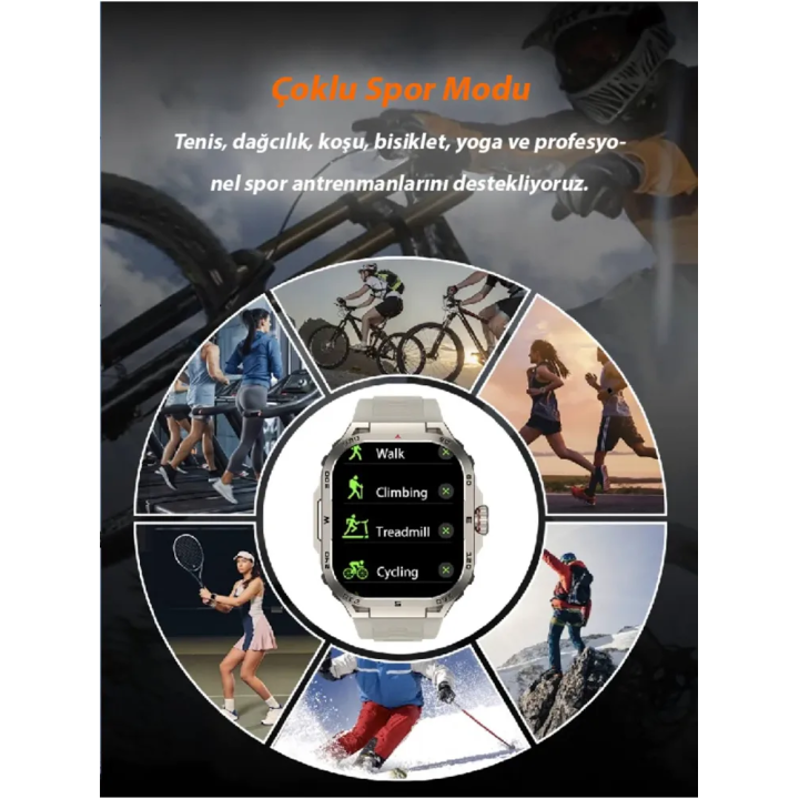 Kalobee / GW20 Akıllı Saat (Çift Kordonlu)